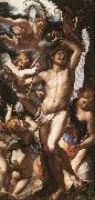 PROCACCINI, Giulio Cesare St Sebastian Tended by Angels af oil painting on canvas